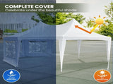 Wallaroo 6x4.5m Wedding Gazebo Marquee with Sidewalls GAZ-WED-6X45-WH
