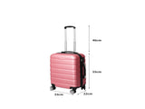 Slimbridge 20" Carry On Luggage Case Rose Gold 20 inch LG1009-20-RG