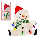 Christabelle Sitting Christmas Snowman Display with Lights - 40cm 112_MHA504