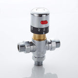 3-way thermostatic water mixer DN15, temperature control hot and cold, G1/2 NPS male connections, V1189-HB001WSRF00007