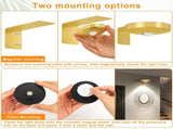 Rechargeable Picture Lights, 6 Pack Gold Wireless Art Lights with Remote and Touch Control, 3 Colour V1171-CC-BOM001350