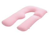 Giselle Bedding Pregnancy U Shaped Full Body with 100% Cotton Jersey Cover Maternity PILLOW-MAT-U-COT-PK