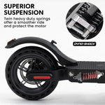 VALK 400W Electric Scooter, 37V Folding E- Scooter with Suspension, for Adults, Synergy 5 MkII Black V219-TRNESCVAS5K