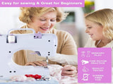12 Stitches Mini Sewing Machine Portable Multifunctional Household Sewing Machines for Adults and V1369-AZ3-W-22176