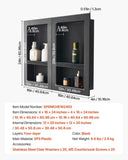 VEVOR Shower Niche 40.6 x 6140.6 x 61 cm Recessed Wall Organizer Bathroom V952-SLLYBK4C16INUI9XP001V0