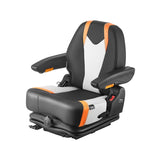 VEVOR Universal Forklift Seat Fold Down Tractor Suspension Seat Adjustable Back V952-CCZYCGKAQDFSE1JQDV0