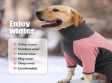 Dog Fleece Jacket Winter Warm Turtleneck Pet Coat Pink - 3XL V1263-JX-7861-8