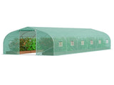 Walk-in Tunnel Greenhouse, 29.5x9.8x6.6 ft Hoop House Greenhouse Tunnel, Peaked Roof Plant Hot House V952-SDXWS30X10X7FTY13V0