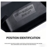 Set Of 4 Universal Protection Mud Flaps Splashes Guards Set Of 4 Pieces For Cars Easy To Install V1366-AZ2-W-17057