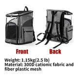 LIFEBEA Cat Pet Carrier Backpack - Dog Puppy Travel Space Carrier Bag - Intimate Design & Easy V522-PET CARRIER BACKPACK-S