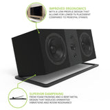 Kanto S10 Low-Profile Angled Sound Bar and Center Channel Speaker Stand for Home Theater V398-KO-S10