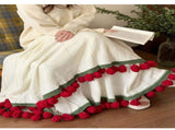 A rose bouquet multifunctional blanket, perfect for all seasons, ideal as an office nap blanket or V1232-MGHT003