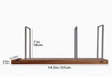 Vinyl Record Storage Holder Adjustable Solid Wood Record Stand for Albums 50-75 LP Vinyl Rack V1294-YM0901-H49311WO