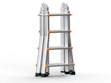 Telescoping Ladder A Frame, 13 FT Compact Aluminum Extension Ladder, Multi-Function Portable V952-DGNAZXYST40MJ7HIQV0