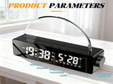 Digital Clock,Mirror Bedside Clock,Intelligent Bedroom Clock,Sunrise Alarm Clock,Dual Alarms,Two V1369-AZ3-W-10897