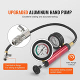 14 pcs Universal Radiator Pressure Tester Kit, Coolant Pressure Tester Kit with Manual Pump and V952-SRQLQYYLCSY192TC2V0