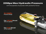 8 L Hydraulic Power Unit, Double Acting Dump Trailer Pump, 22 MPa Max Relief Pressure & 3.4 L/min V952-12VSZYYXJSYX1FV09001V9