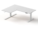 Artiss L-Shape Standing Desk Sit Stand Up Height Adjustable Electric Motorised White HASD-ET262DL-WH-AB