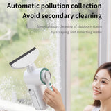 Green Electric Window Vacuum Cleaner - 20cm Squeegee, Rechargeable Handheld Glass Cleaner, V888-ELOSUNG56475