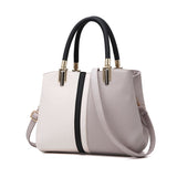 Large Capacity Color Block PU Leather Handbag, Square Shoulder Crossbody Bag with Bottom Rivets & V888-ELOSUNG55315-4