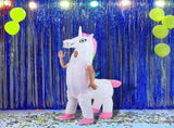 Giant Unicorn Fancy Dress Fan Inflatable Costume Suit V63-825781