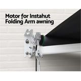 Instahut 230V Folding Arm Awning Replacement Motor with remote 40NM AWN-B-ARM-REMOTE