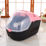 YES4PETS Small Portable Travel Dog Cat Crate Pet Carrier Cage Comfort With Mat-Pink V278-BP238-CARRIER-S-PINK