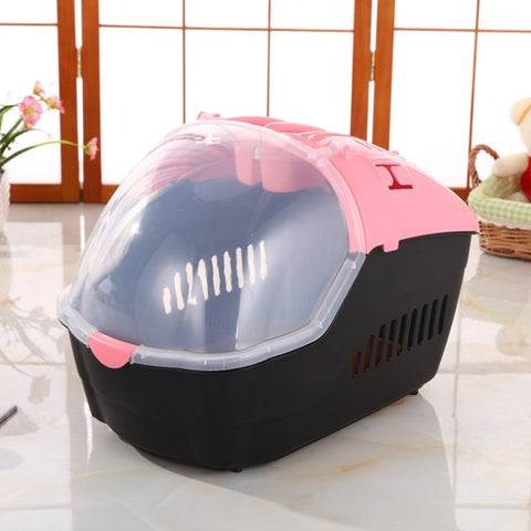 YES4PETS Small Portable Travel Dog Cat Crate Pet Carrier Cage Comfort With Mat-Pink V278-BP238-CARRIER-S-PINK