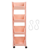 Compact Rolling Storage Organizer Large Capacity Mobile Utility Cart Movable Storage Book Shelf with V1294-YM0901-3116230010913
