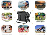 Backpack Stool Cooler Chair Heavy Duty 400 LBS Max Load Portable Lightweight Stool Backpack Folding V1370-AZ4-01230