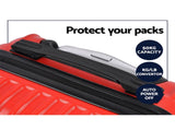 Wanderlite 20-28 Inch Luggage 2Set with TSA Lock Spinner Carry On Hard Shell Travel Suitcase Luggage LUG-ABS-CLA-2SET-RE