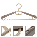 Space Saving Expandable ABS Hangers Coffee Heavy Duty for Hanging Clothes 10Pcs V1369-AZ3-W-18438