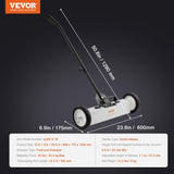 Rolling Magnetic Sweeper with Wheels, Push-Type Magnetic Pick Up Large Magnet Pickup Lawn V952-TLSCXQSQT1845AO8ZV0