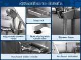 i.Pet Electric Pet Bath Tub Dog Grooming Stainless Steel Wash Station 127cm PET-DOG-BATH127-EL