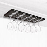 SOGA 54cm Wine Glass Holder Hanging Stemware Storage Organiser Kitchen Bar Restaurant Decoration TAN1038