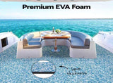 Seamanship Boat Flooring, EVA Foam Decking Mat, 240x90cm, Blue Camo BF-240X90-BC