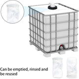45&deg IBC Water Filter with Lid, 163mm Nylon Rainwater Filter, Washable, Compatible with IBC Water V1237-ZY-203-3735