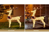 Jingle Jollys Christmas Lights 150cm Reindeer 100 LED Decorations XMAS-MOT-1DEER-MOV-WARM
