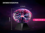 Plasma Ball Lamp - Touch & Sound Sensitive USB-Powered Globe for Decor, Parties & STEM Learning V1107-CS-DLZD