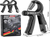 2 Pack Adjustable Hand Grip Strengthener for Hand Grip Strength and Wrist Rehabilitation V178-65579