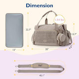 Large Capacity Diaper Bag Tote with Multiple Storage Pockets, Practical Baby Changing Bag for V1189-LC-HW-00207