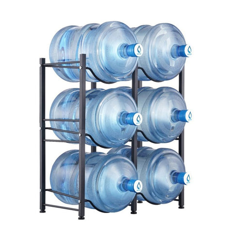 VEVOR 3 Tiers Water Jug Holder, 5 Gallon Water Bottle Holder, Double Row Water Bottle Rack for 6 V952-5JLTZSSTSTZCFE4HKV0