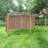 Roof Pergola Gazebo Shed Matte Black Steel Brackets DIY Kits V63-847731