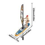 Remote Control Sailing Boat for Racing Surfing with Waterproof LED Light High Low Speed V1370-AZ4-10600