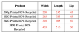 Enviro Recycled Courier Satchels Poly Mailer Bag Accredited Self Sealing Shipping - 5kg V563-ENVIRO80-5KG_750PCS
