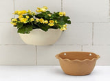 Beige Hanging Plant Pot Container, Plastic Planter for Indoor and Outdoor Gardening, 1 Piece V1370-AZ4-14666