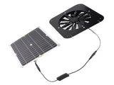 10W Solar Exhaust Fan 13.5inch Solar Ventilation Fan Solar Panel Powered Fan for Dog Chicken House V1294-YM0901-3111240138911