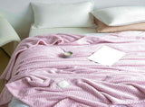 Cooling Blanket Milk Fleece Lattice Jacquard Blanket Summer Cold Single Nap Blanket for Sofa Bed V1294-YM0716-3117220176715
