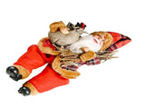 Santa Decoration Cute Image Santa Figurines Doll Toy Holiday Style Tabletop Santa Ornament for Party V1294-YM0901-3115240088512