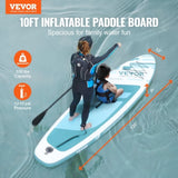 Inflatable Stand Up Paddle Board, 152 mm Wide SUP Paddleboard, with Board Accessories, Pump, Paddle, V952-CQJBPTKPTKBLR6D1UV0